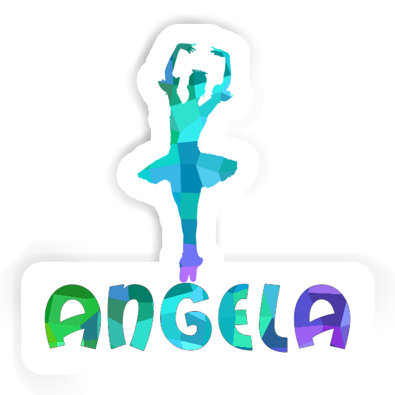 Angela Sticker Ballerina Laptop Image