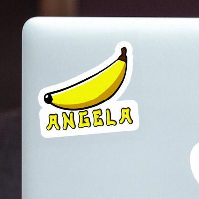 Autocollant Angela Banane Laptop Image