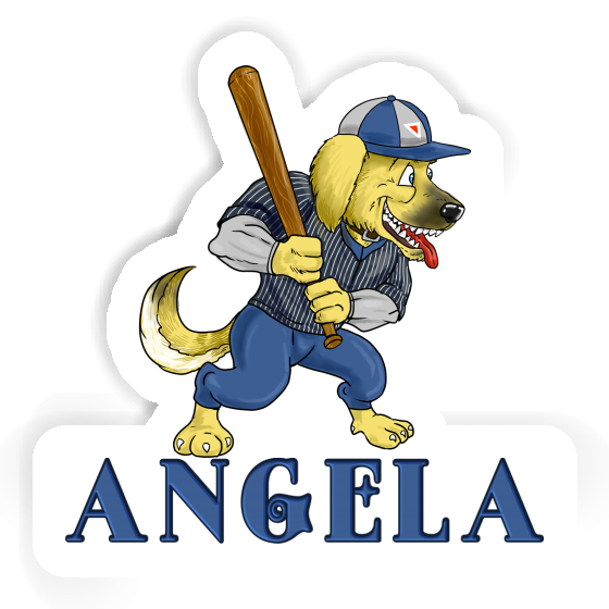 Angela Sticker Baseball-Hund Image