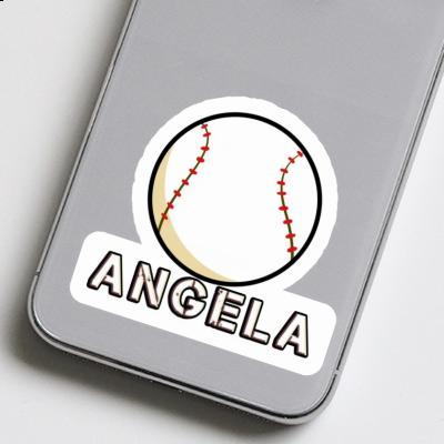 Sticker Angela Baseball Ball Notebook Image