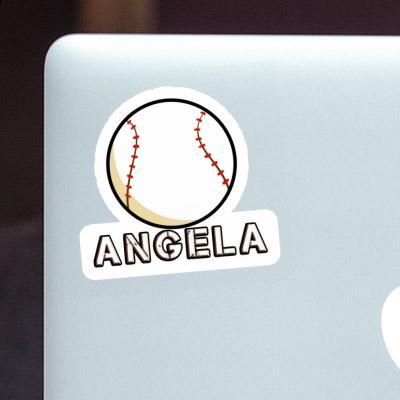 Angela Sticker Baseball Notebook Image