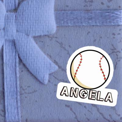 Sticker Angela Baseball Ball Notebook Image