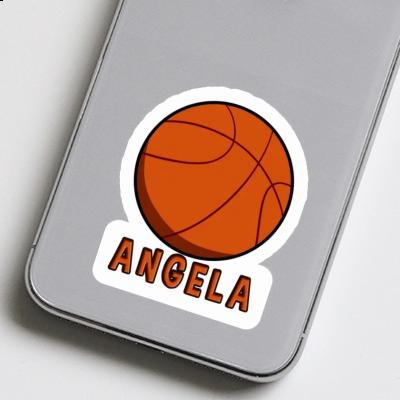 Sticker Angela Basketball Ball Laptop Image