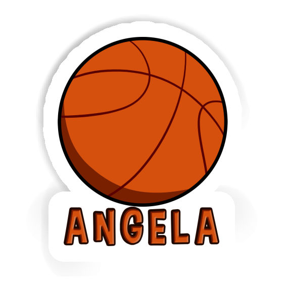 Aufkleber Basketball Angela Notebook Image