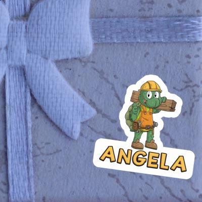 Sticker Angela Bauarbeiter Gift package Image