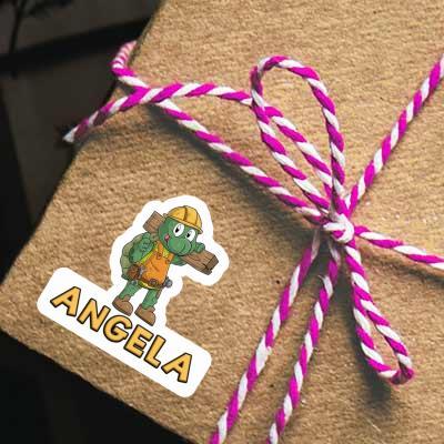 Sticker Angela Bauarbeiter Gift package Image