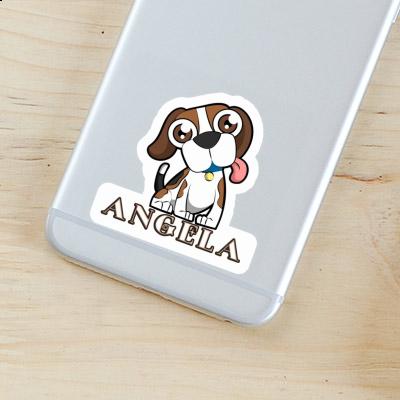 Angela Sticker Beagle-Hund Notebook Image