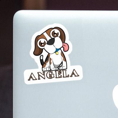 Angela Sticker Beagle-Hund Notebook Image