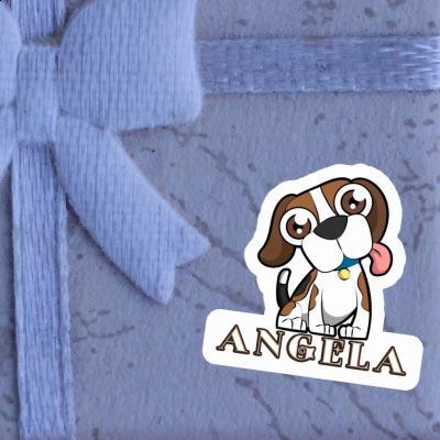 Angela Sticker Beagle Dog Notebook Image