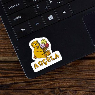 Ice Cream Bear Sticker Angela Laptop Image