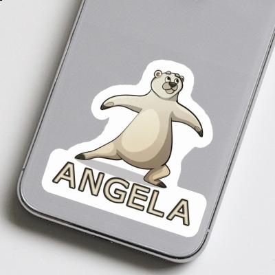 Bear Sticker Angela Laptop Image