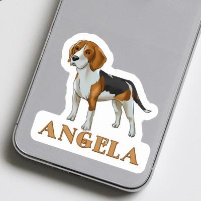 Sticker Beagle Angela Laptop Image
