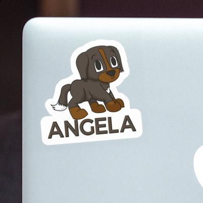 Angela Sticker Berner Sennenhund Notebook Image