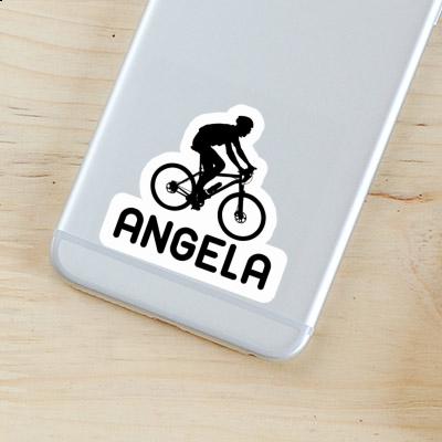 Biker Sticker Angela Notebook Image