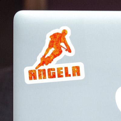 Angela Sticker Biker Laptop Image