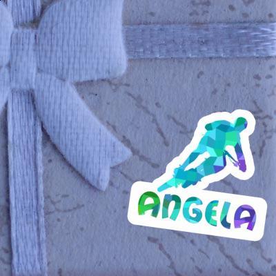 Biker Sticker Angela Notebook Image