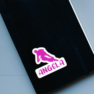 Sticker Angela Biker Laptop Image