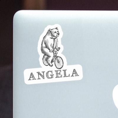 Autocollant Cycliste Angela Laptop Image