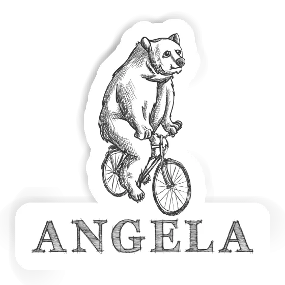 Autocollant Cycliste Angela Notebook Image