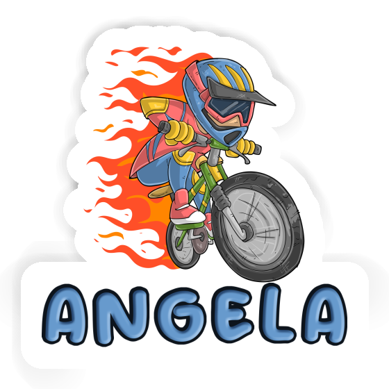 Angela Aufkleber Freeride Biker Image