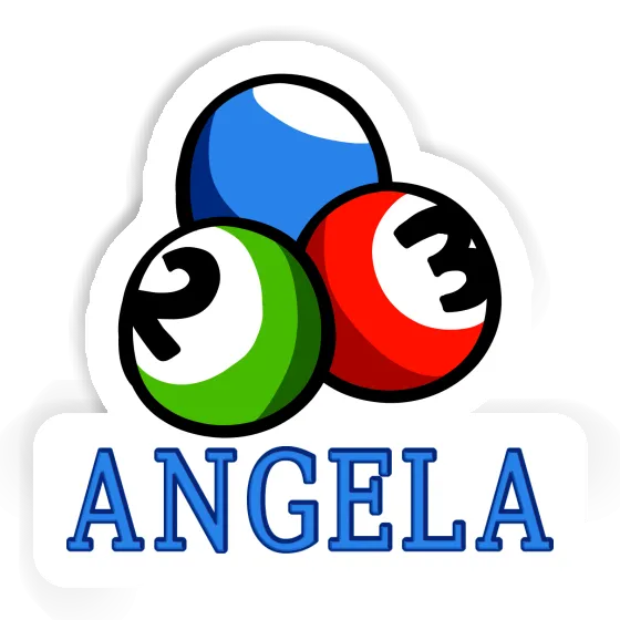 Angela Sticker Billiard Ball Notebook Image