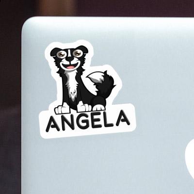 Sticker Angela Border Collie Laptop Image