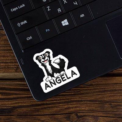 Sticker Angela Border Collie Laptop Image
