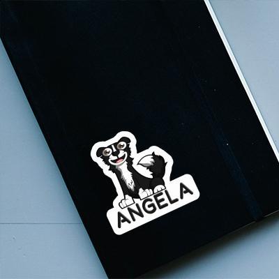 Collie Sticker Angela Laptop Image