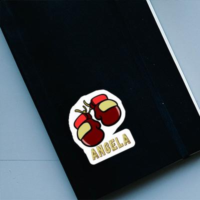 Angela Sticker Boxhandschuh Laptop Image