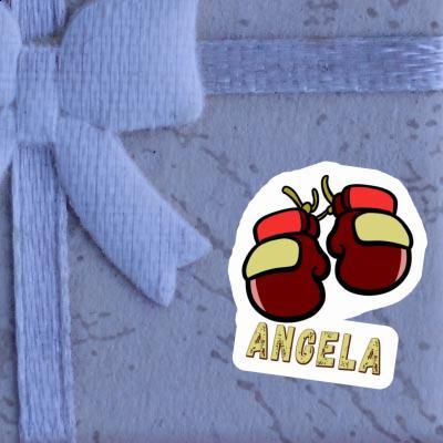 Angela Sticker Boxhandschuh Notebook Image