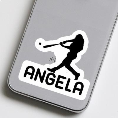 Angela Sticker Baseball Player Notebook Image