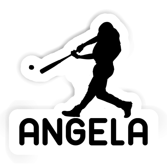 Sticker Baseballspieler Angela Laptop Image