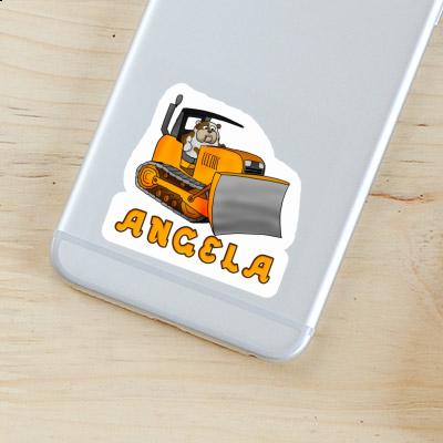 Autocollant Bulldozer Angela Laptop Image