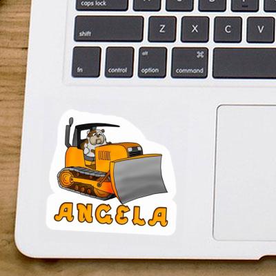 Sticker Angela Bulldozer Notebook Image