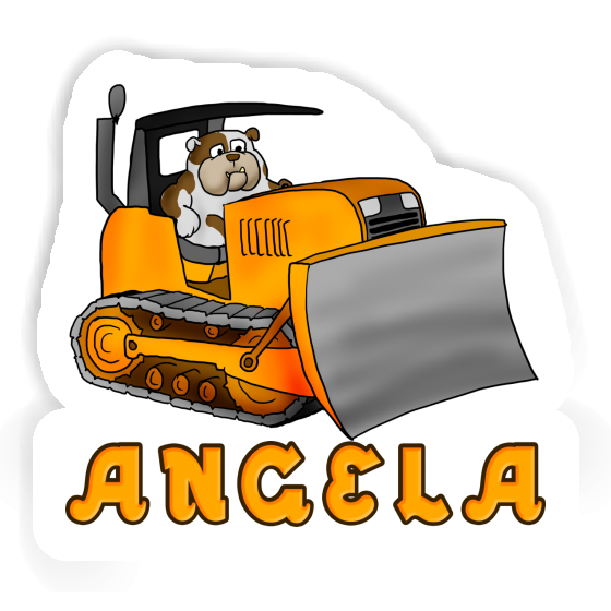 Autocollant Bulldozer Angela Notebook Image
