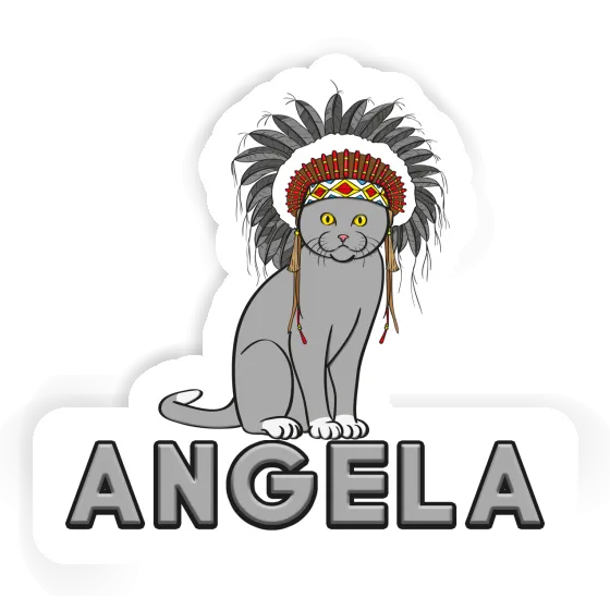 Sticker Angela Katze Laptop Image