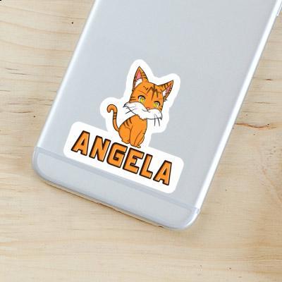 Sticker Cat Angela Laptop Image