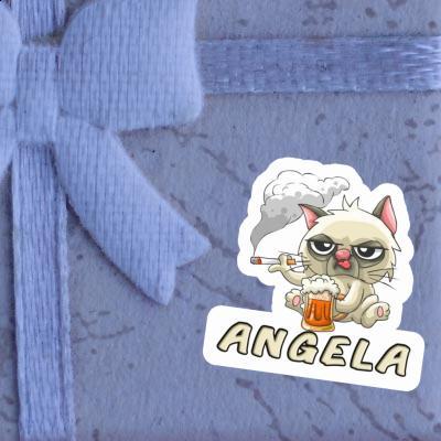 Autocollant Bad Cat Angela Notebook Image