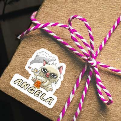 Aufkleber Angela Bad Cat Gift package Image