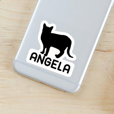 Angela Sticker Cat Notebook Image
