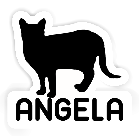 Angela Sticker Cat Notebook Image