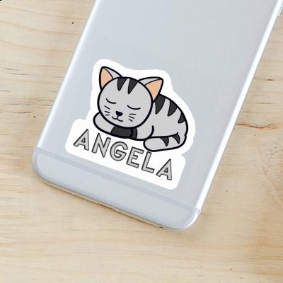 Angela Sticker Katze Notebook Image