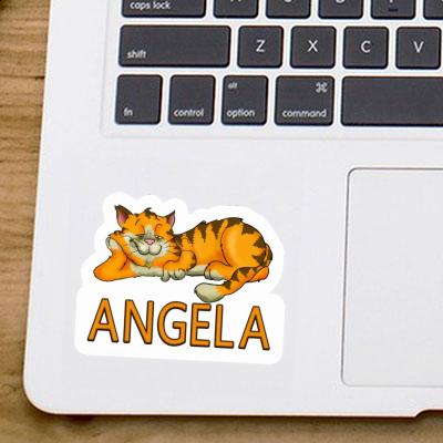 Sticker Angela Cat Notebook Image