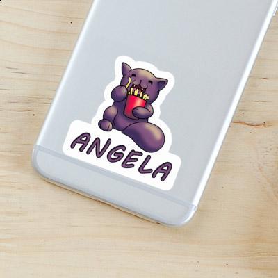 Sticker Angela French Fry Cat Gift package Image