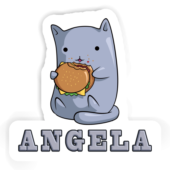Hamburger-Katze Sticker Angela Gift package Image