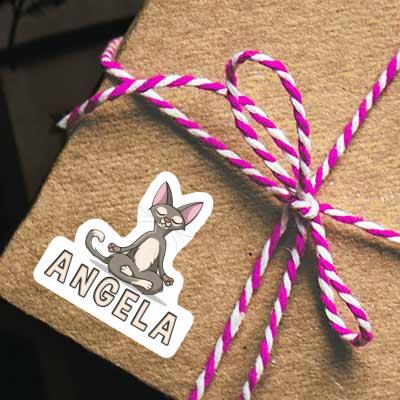 Aufkleber Angela Yoga-Katze Gift package Image