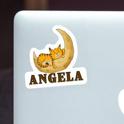 Angela Sticker Katze Laptop Image