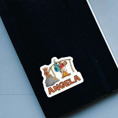 Cervelat Aufkleber Angela Notebook Image