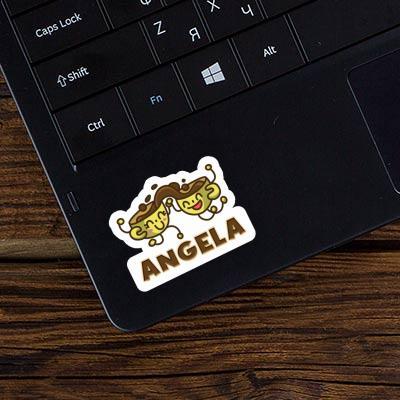 Angela Sticker Kaffee Laptop Image