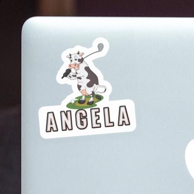 Vache Autocollant Angela Laptop Image